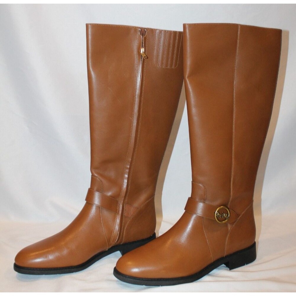 COACH WOMEN'S RORY TALL KNEE HIGH SADDLE LEATHER BROWN BOOTS NWOB 11